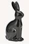 Preview: Schwarzer Hase Keramik 25 cm